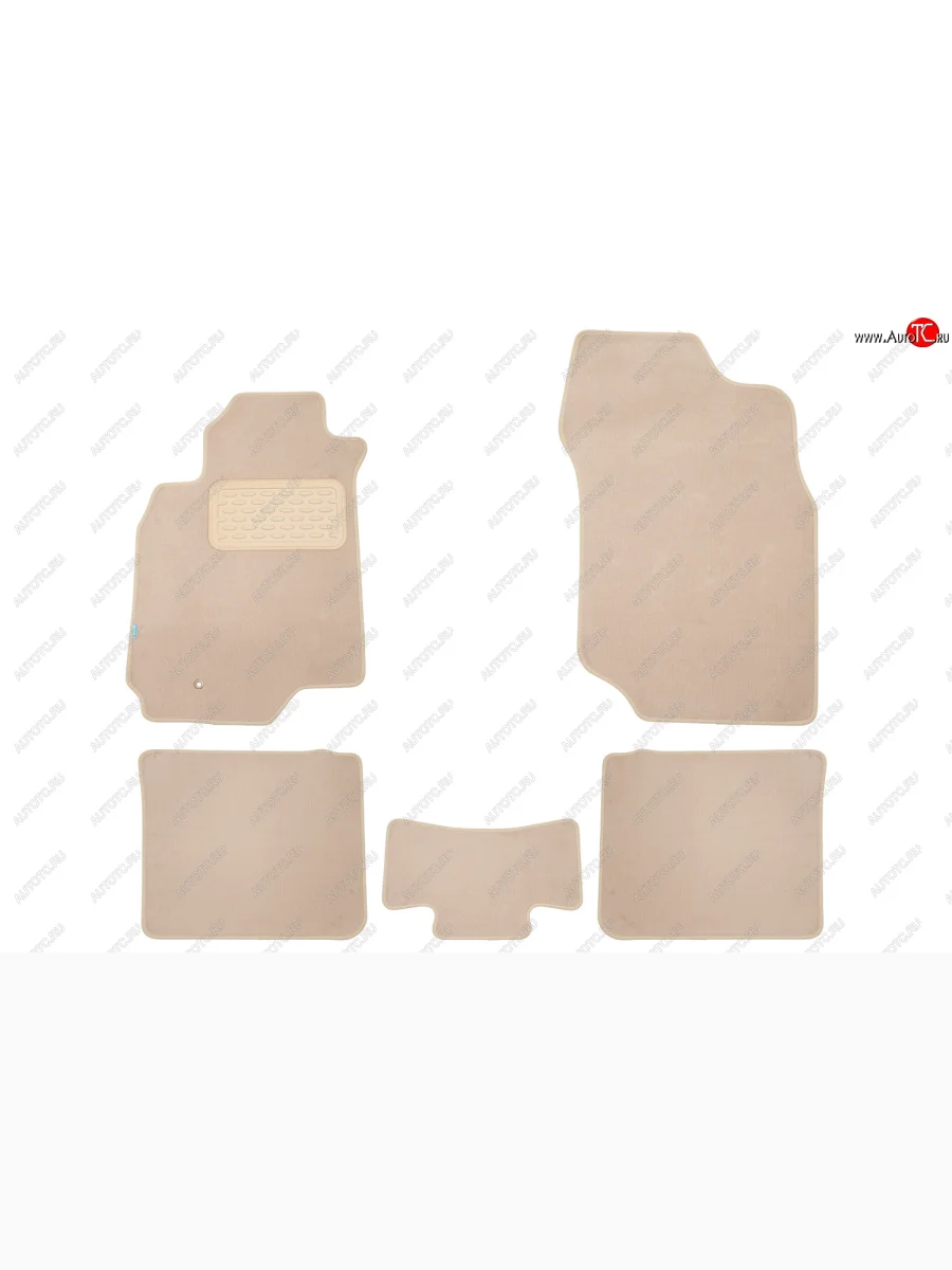 Коврики салона (текстиль) Klever Premium Mitsubishi Lancer 9 CS седан 2-ой рестайлинг (2005-2009) (Бежевые)  в Керчи Республика Крым