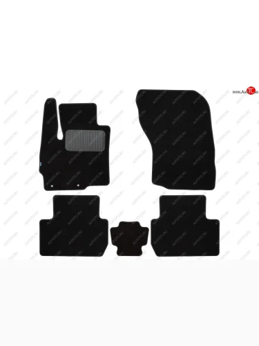 Коврики салона (текстиль) Klever Premium (Чёрные) Mitsubishi Outlander GF дорестайлинг (2012-2014)
