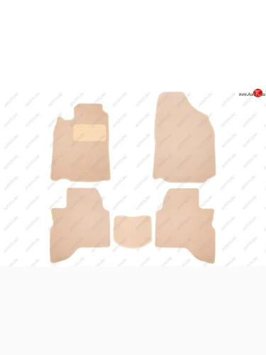 Коврики салона (текстиль) Klever Premium (Бежевые) Mitsubishi Pajero Sport  PA (1996-2008) дорестайлинг, рестайлинг