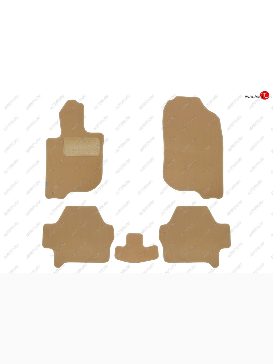 Коврики салона (текстиль) Klever Premium Mitsubishi Pajero Sport PB рестайлинг (2013-2017) (Бежевые)  в Керчи Республика Крым