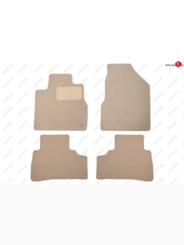 Коврики салона (текстиль) Klever Premium (Бежевые) Nissan Murano  2 Z51 (2008-2016) дорестайлинг, рестайлинг
