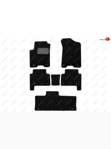 Коврики салона (текстиль) Klever Premium (Чёрные) Nissan Patrol 6 Y62 дорестайлинг (2010-2014)
