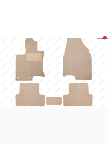 Коврики салона (текстиль) Klever Premium (Бежевые) Nissan Qashqai 1 J10 дорестайлинг (2007-2010)