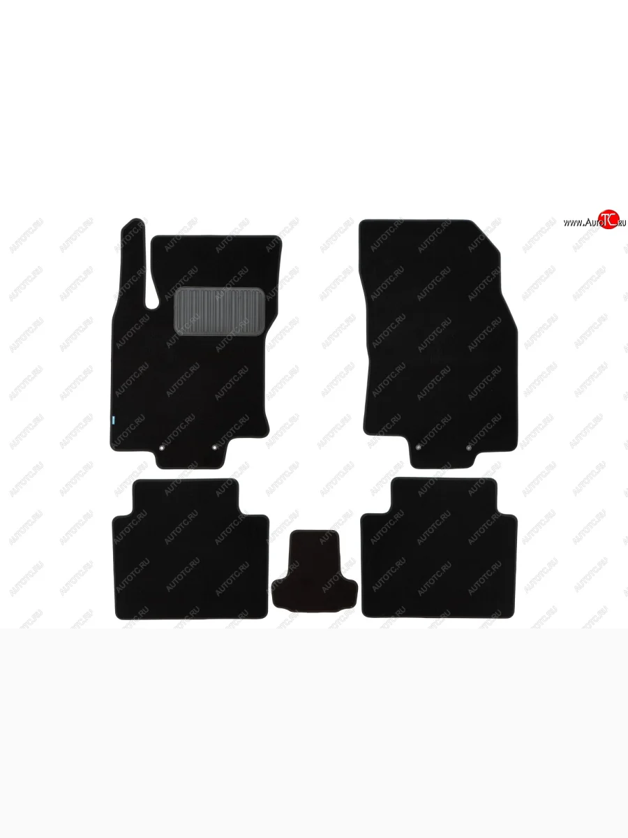 Коврики салона (текстиль) Klever Premium Nissan Qashqai 2 J11 дорестайлинг (2013-2019) (Чёрные)  в Перми Пермском крае
