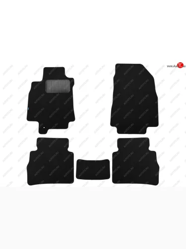 Коврики салона (текстиль) Klever Premium (Чёрные) Nissan Tiida Latio  C11 (2004-2012) седан