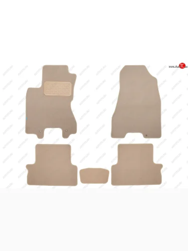 Коврики салона (текстиль) Klever Premium (Бежевые) Nissan X-trail 2 T31 дорестайлинг (2007-2011)