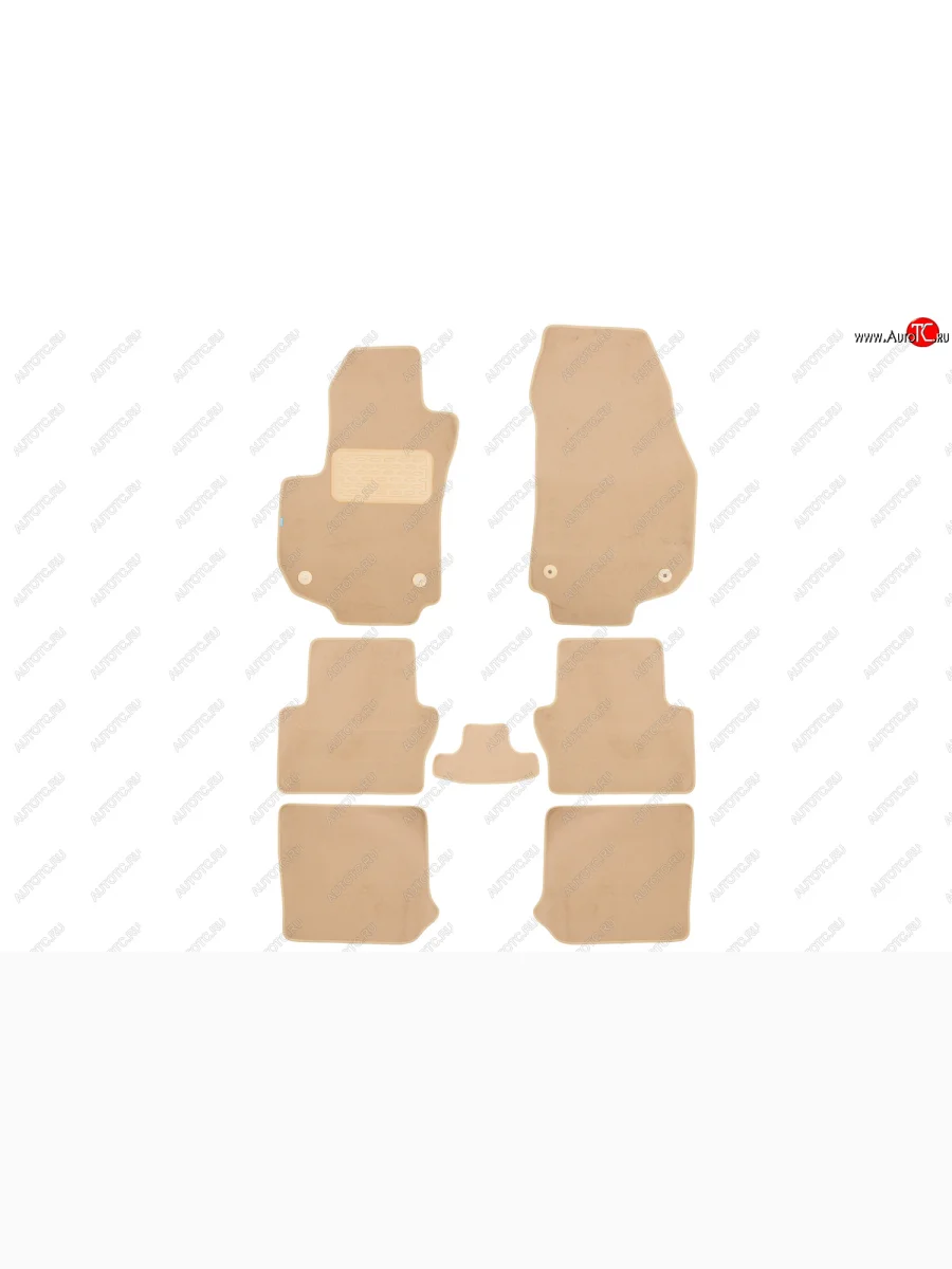 Коврики салона (текстиль) Klever Premium Opel Zafira В дорестайлинг (2005-2008) (Бежевые)  с доставкой в г. Керчь