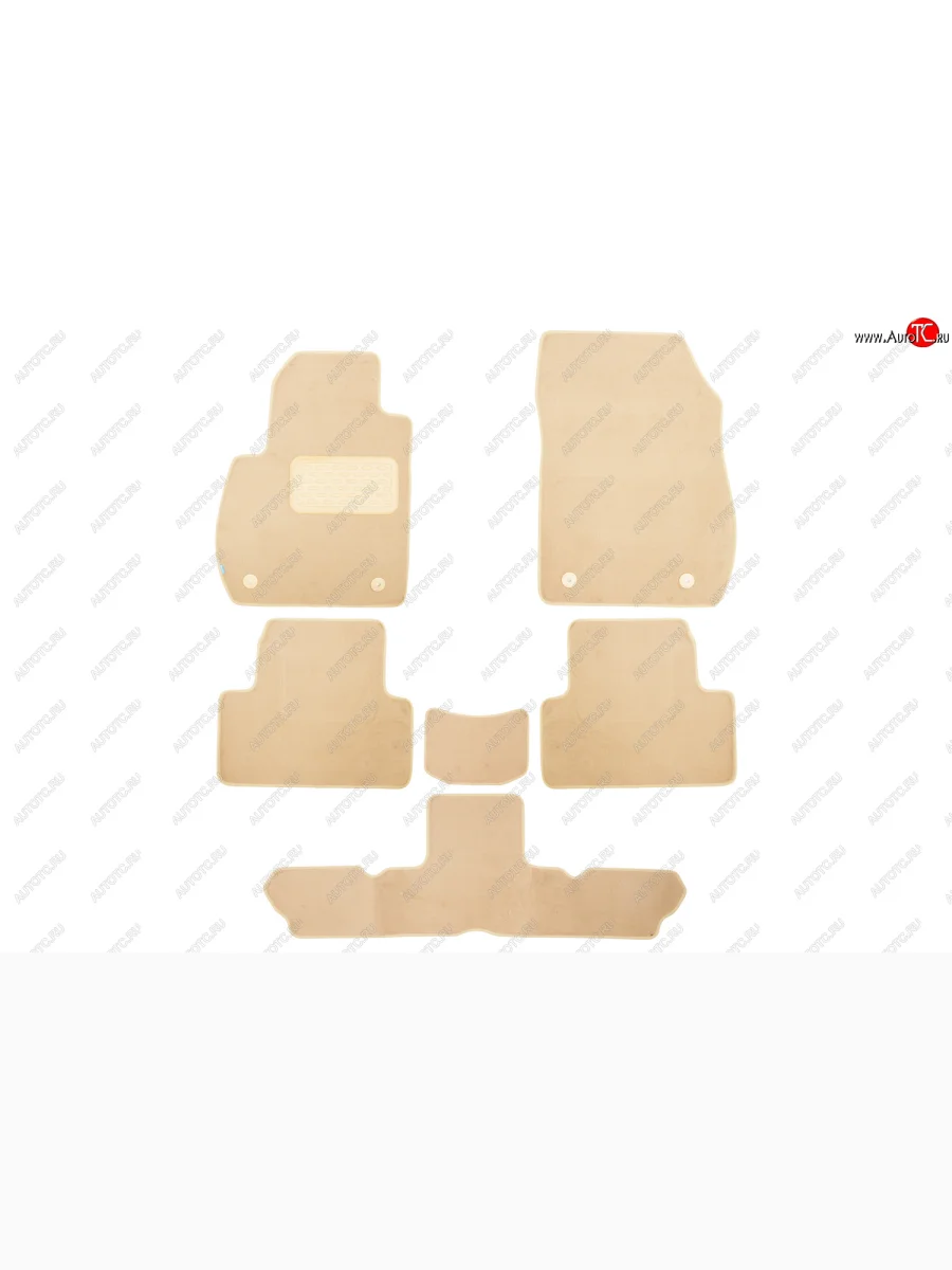 Коврики салона (текстиль) Klever Premium Opel Zafira С дорестайлинг (2011-2016) (Бежевые)  в Перми Пермском крае