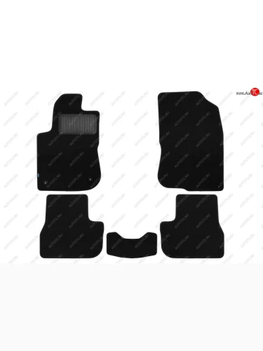 Коврики салона (текстиль) Klever Premium (Чёрные) Peugeot 2008  дорестайлинг (2013-2016)