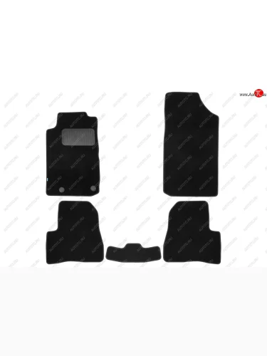 Коврики салона (текстиль) Klever Premium (Чёрные) Peugeot 206 хэтчбэк 5 дв. 2AC дорестайлинг (1998-2003)