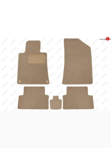 Коврики салона (АКПП, текстиль) Klever Premium (Бежевые) Peugeot 508  седан (2010-2018)