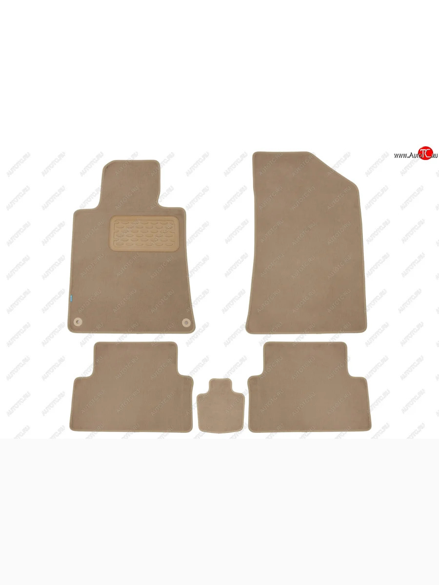 Коврики салона (АКПП, текстиль) Klever Premium  Peugeot 508 (2010-2018) седан (Бежевые)  в Керчи Республика Крым