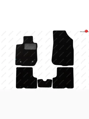 Коврики салона (2WD, текстиль) Klever Premium (Чёрные) Renault Duster HS дорестайлинг (2010-2015)