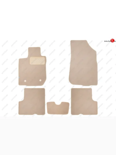 Коврики салона (2WD, текстиль) Klever Premium (Бежевые) Renault Duster HS дорестайлинг (2010-2015)