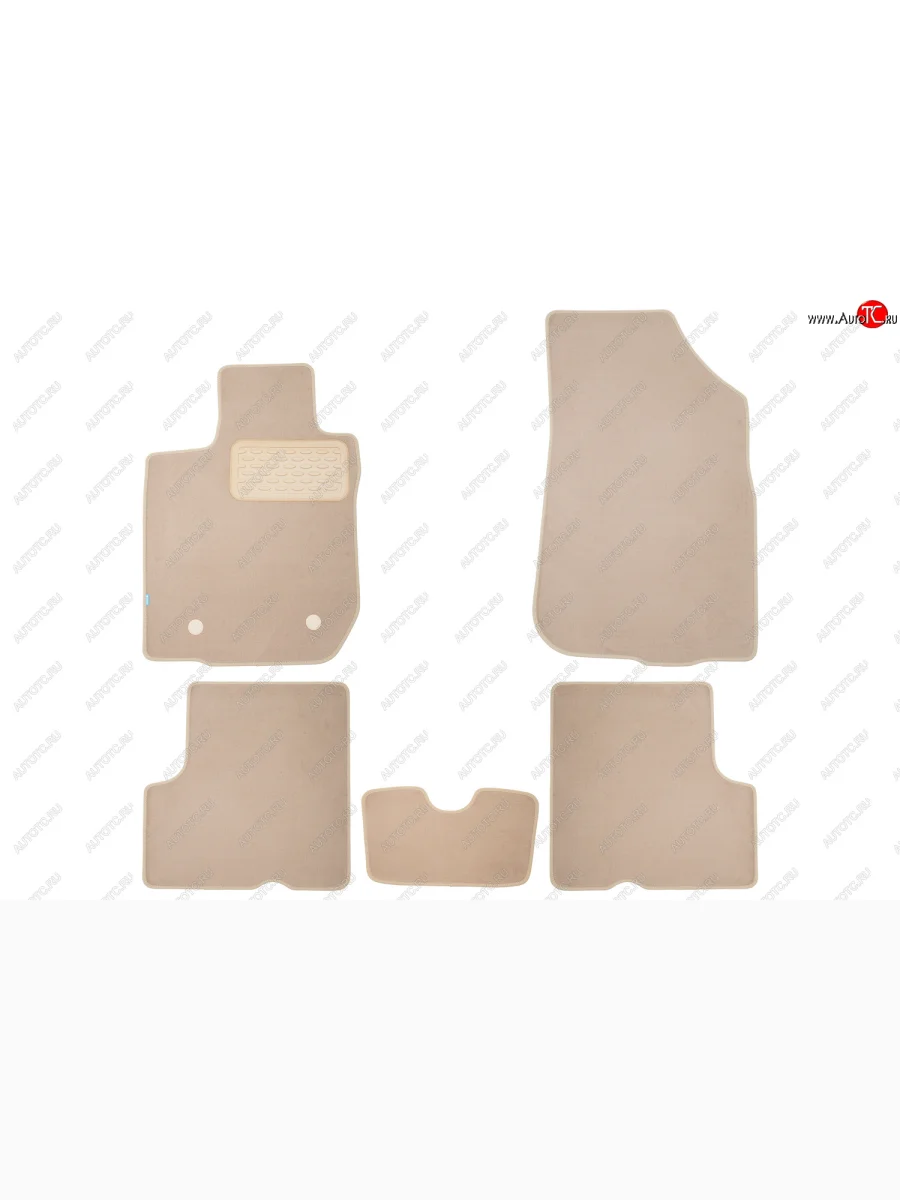 Коврики салона (2WD, текстиль) Klever Premium Renault Duster HS дорестайлинг (2010-2015) (Бежевые)  в Перми Пермском крае