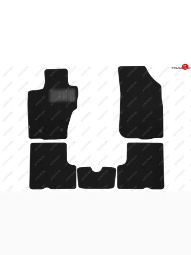 Коврики салона (без ручки для дистанционного открытия лючка бензобака, текстиль) Klever Premium (Чёрные) Renault Duster HS рестайлинг (2015-2021)