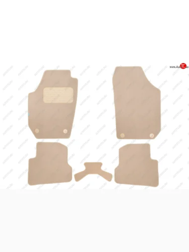 Коврики салона (текстиль) Klever Premium (Бежевые) Skoda Fabia Mk2 хэтчбэк рестайлинг (2010-2014)