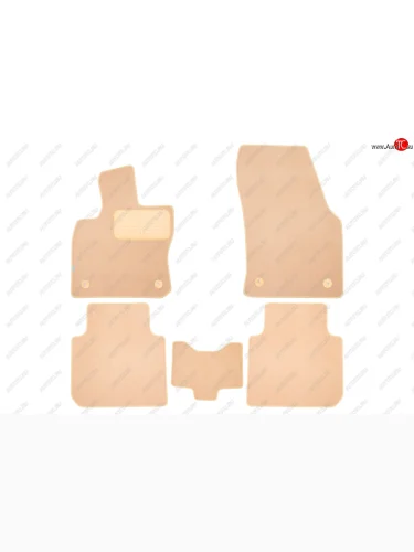 Коврики салона (текстиль) Klever Premium (Бежевые) Skoda Kodiaq  1 NS7 (2017-2021) дорестайлинг