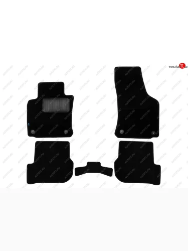 Коврики салона (текстиль) Klever Premium (Чёрные) Skoda Octavia  A5 (2008-2013) лифтбэк рестайлинг