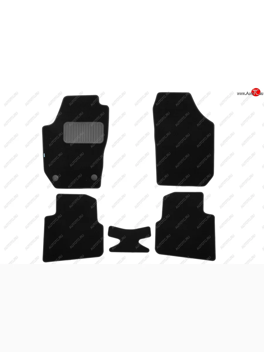 Коврики салона (текстиль) Klever Premium Skoda Roomster 5J дорестайлинг (2006-2010) (Чёрные)  в Керчи Республика Крым