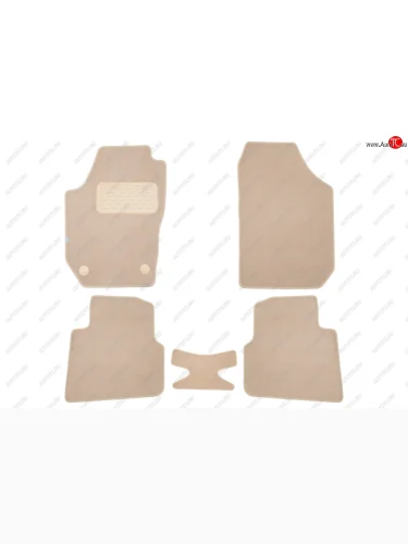 Коврики салона (текстиль) Klever Premium (Бежевые) Skoda Roomster 5J дорестайлинг (2006-2010)