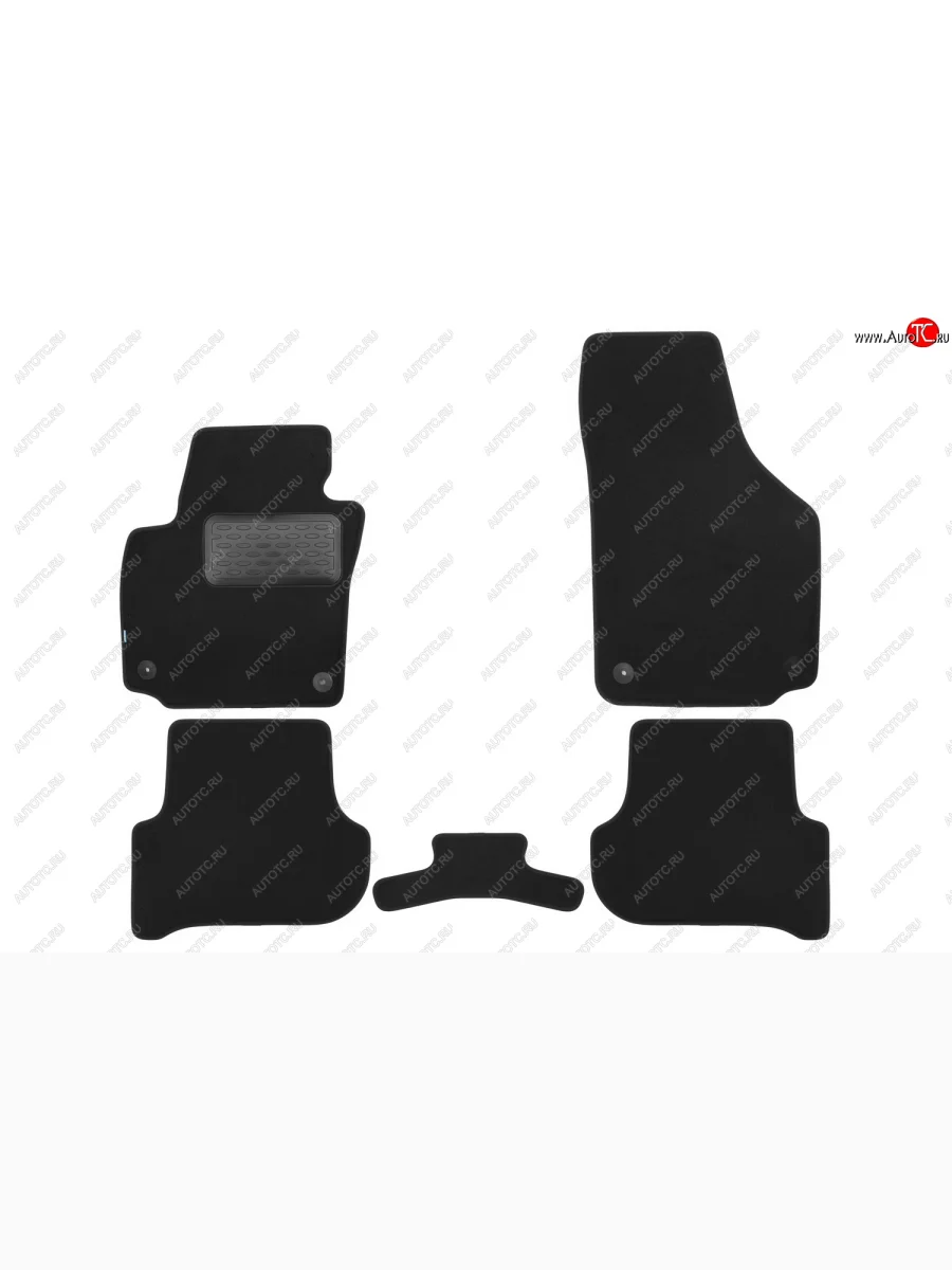 Коврики салона (текстиль) Klever Premium Skoda Yeti (2009-2013) (Чёрные)  в Перми Пермском крае