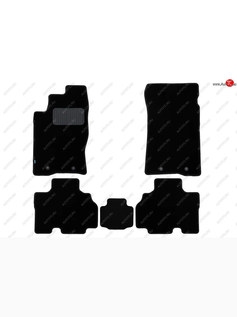 Коврики салона (текстиль) Klever Premium SSANGYONG Kyron дорестайлинг (2005-2007) (Чёрные)  с доставкой в г. Керчь