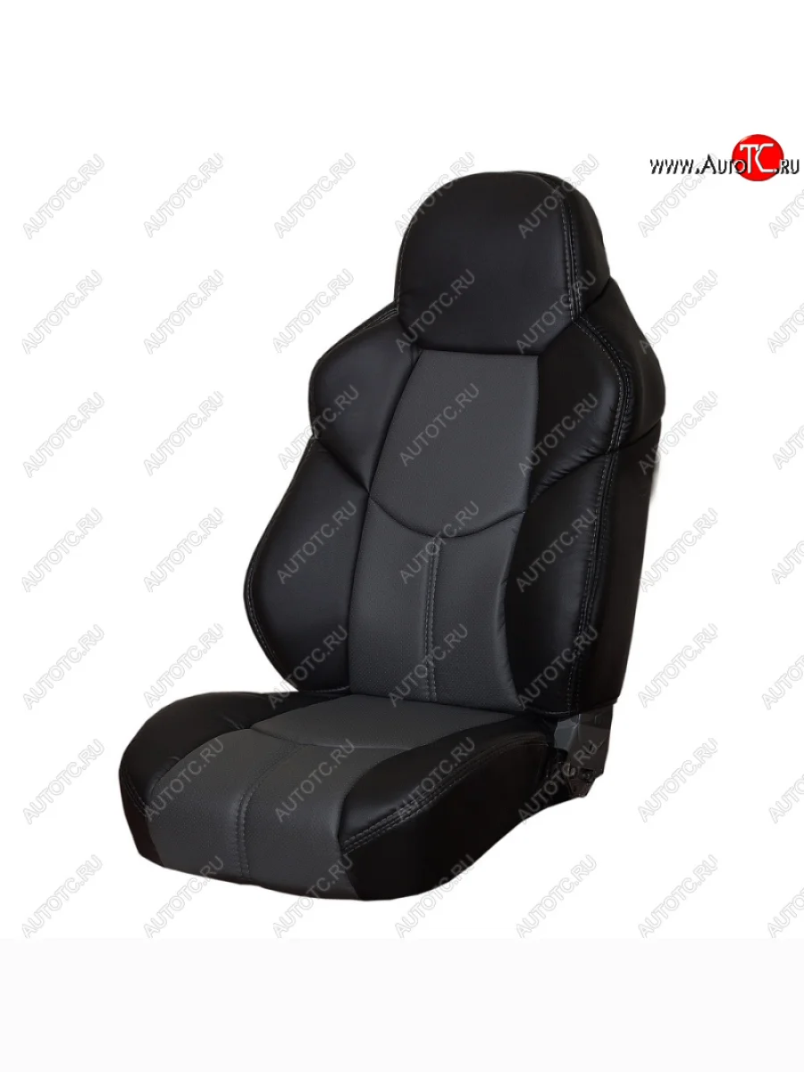 Универсальные чехлы (экокожа) CAYMAN Daihatsu Move (1995-1998) (Черный/серый)  в Самаре Самарской области