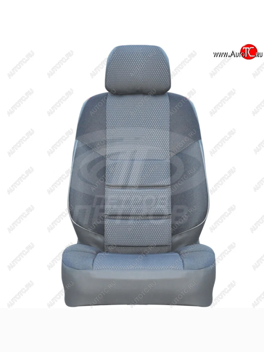 Чехлы (экокожа-жаккард) Петров А10  Chery Tiggo T11 (2005-2013) (Серый)  с доставкой в г. Керчь