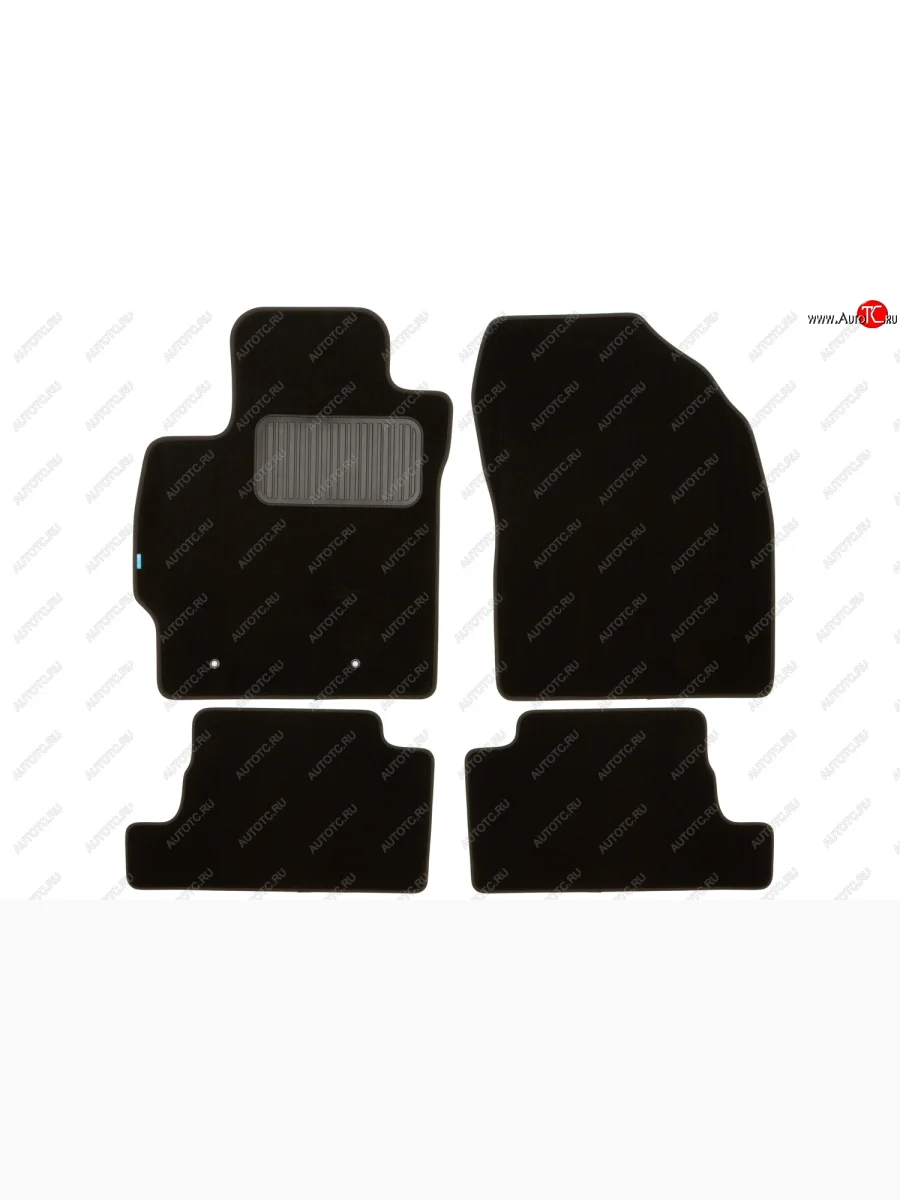 Коврики салона (текстиль) Klever Premium Toyota Auris E150 хэтчбэк 5 дв. рестайлинг (2010-2012) (Чёрные)  в Керчи Республика Крым