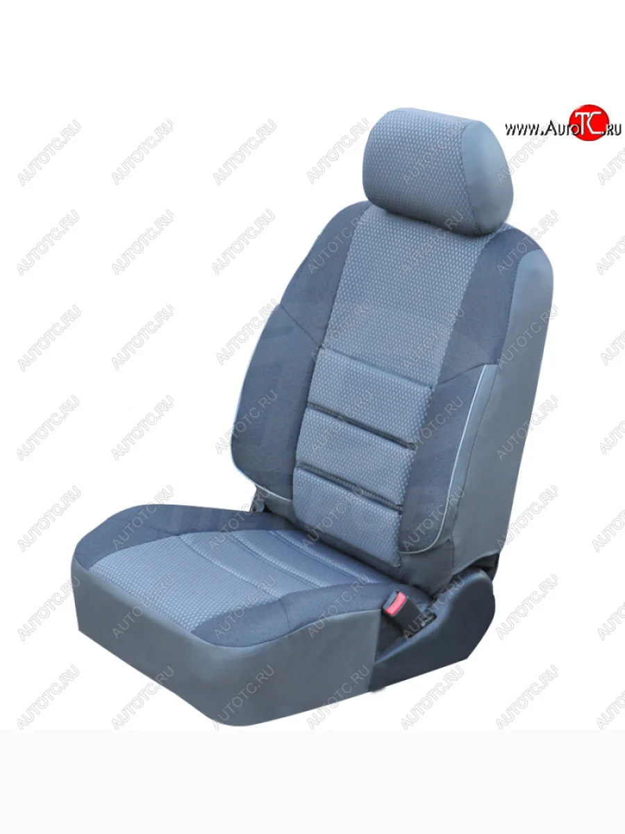 Чехлы сидений (экокожа-жаккард) Петров А10 Chevrolet Rezzo (2000-2008) (Серый)  в Воронеже Воронежской области