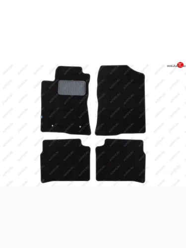 Коврики салона (текстиль) Klever Premium (Чёрные) Toyota Avensis T250 седан дорестайлинг (2003-2006)