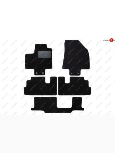 Коврики салона (8 мест, текстиль) Klever Premium (Чёрные) Nissan Pathfinder  R53 (2021-2025)