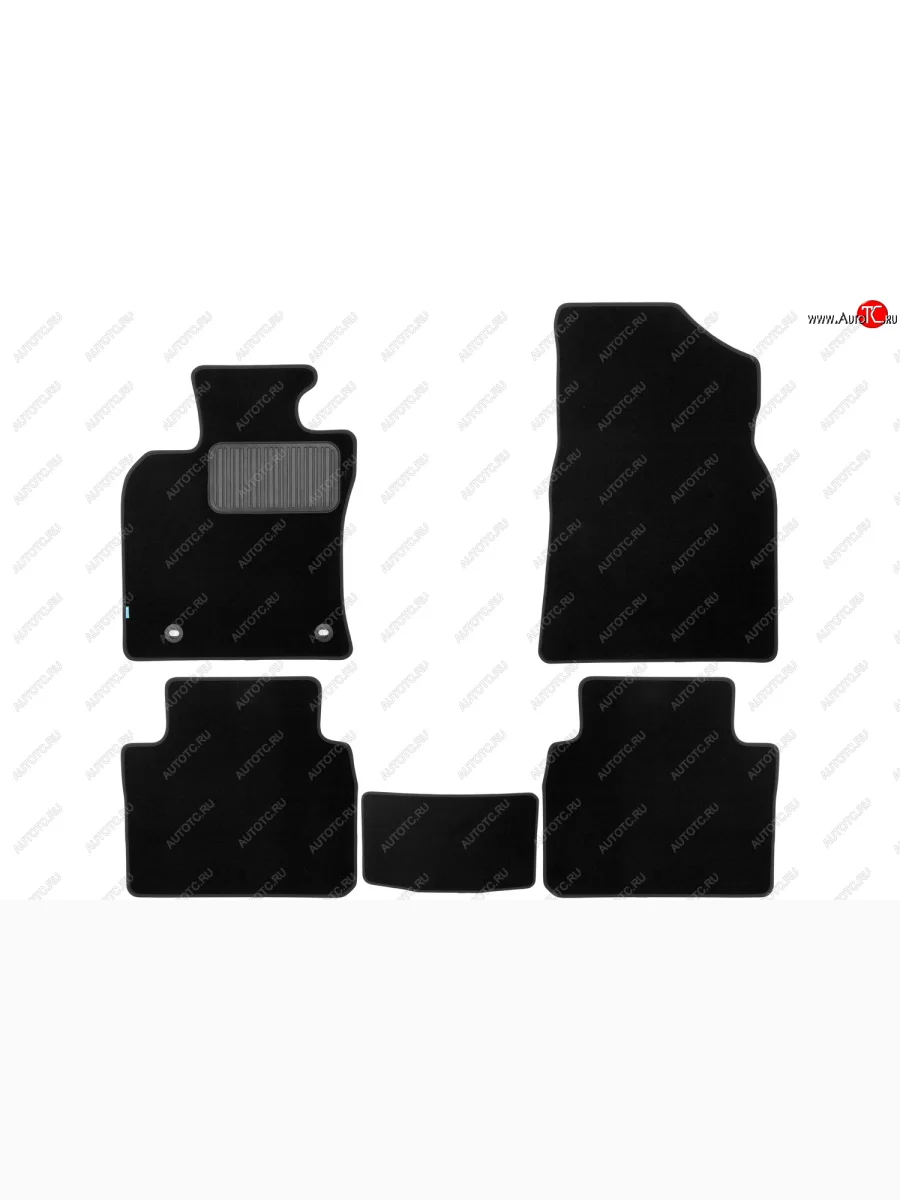 Коврики салона (текстиль) Klever Premium Toyota Camry XV70 дорестайлинг (2017-2021) (Чёрные)  с доставкой в г. Керчь