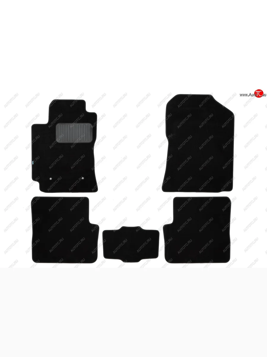 Коврики салона (текстиль) Klever Premium Toyota Corolla E120 седан дорестайлинг (2000-2004) (Чёрные)  в Керчи Республика Крым