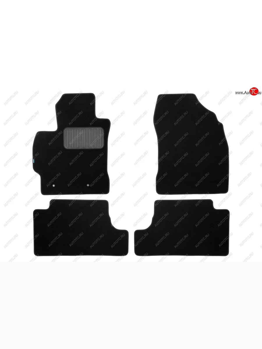 Коврики салона (текстиль) Klever Premium Toyota Corolla E140 седан дорестайлинг (2007-2010) (Чёрные)  в Перми Пермском крае
