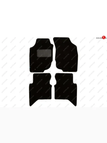 Коврики салона (текстиль) Klever Premium (Чёрные) Toyota Hilux AN20,AN30  2-ой рестайлинг (2011-2016)