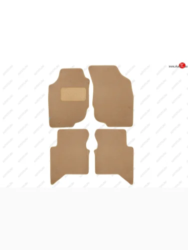 Коврики салона (текстиль) Klever Premium (Бежевые) Toyota Hilux AN20,AN30  2-ой рестайлинг (2011-2016)