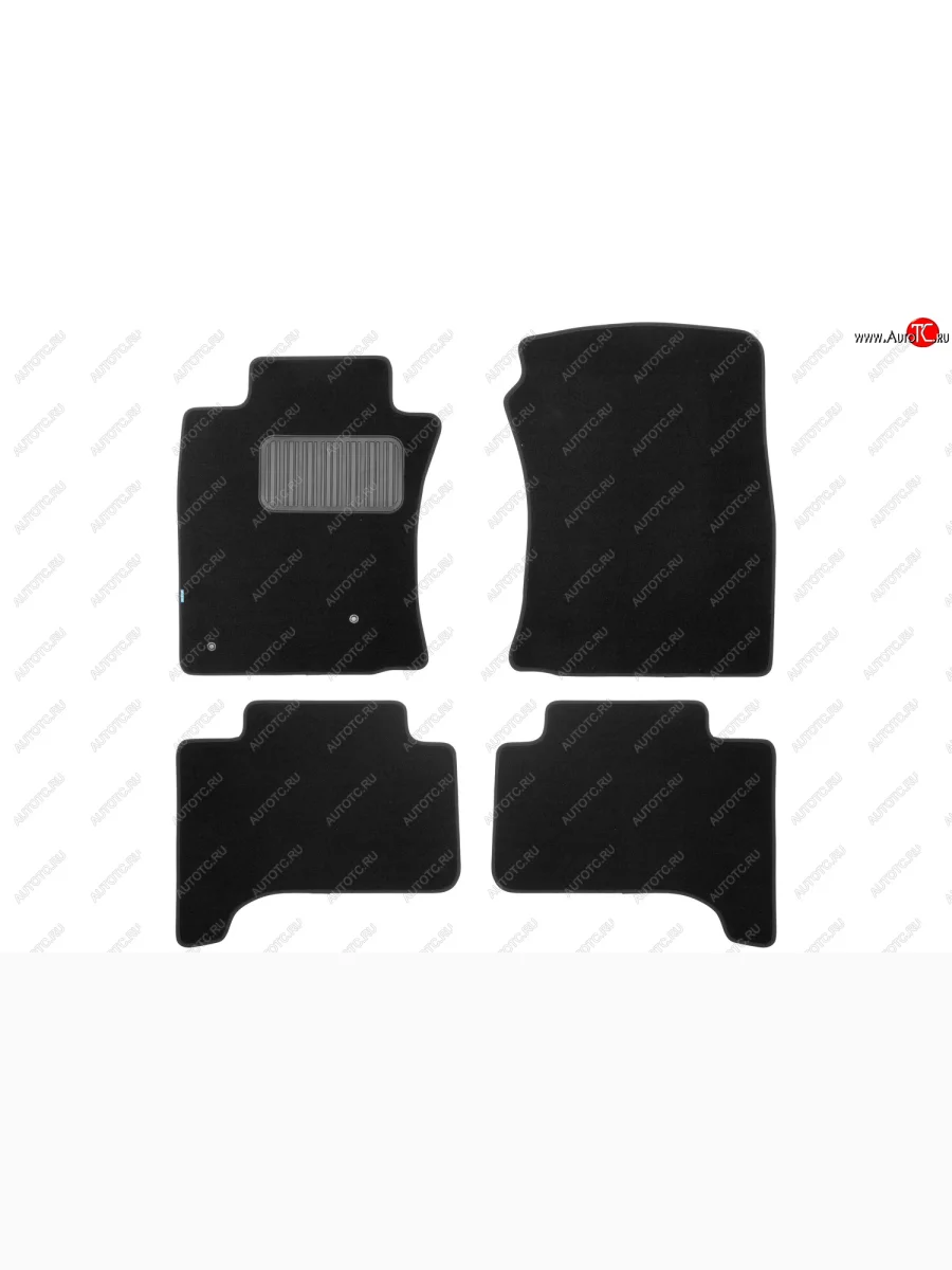 Коврики салона (текстиль) Klever Premium  Toyota Land Cruiser Prado (2002-2009) J120 (Чёрные)  в Самаре Самарской области
