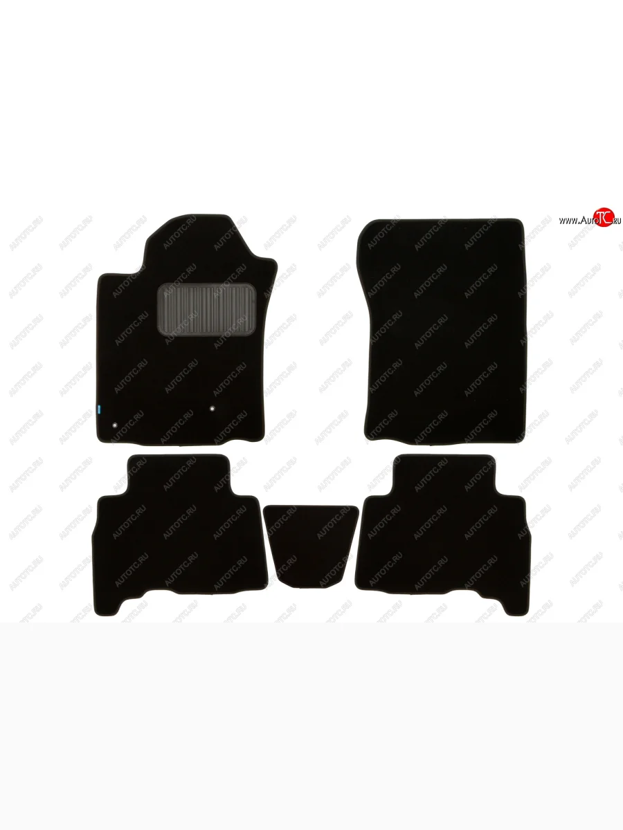 Коврики салона (текстиль) Klever Premium  Toyota Land Cruiser Prado (2009-2013) J150 (Чёрные)  в Самаре Самарской области