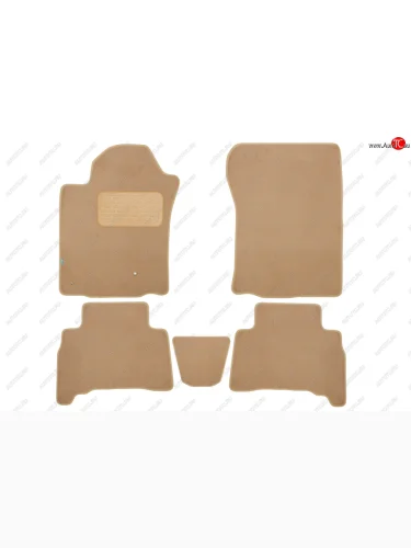 Коврики салона (текстиль) Klever Premium (Бежевые) Toyota Land Cruiser Prado  J150 (2009-2013) дорестайлинг
