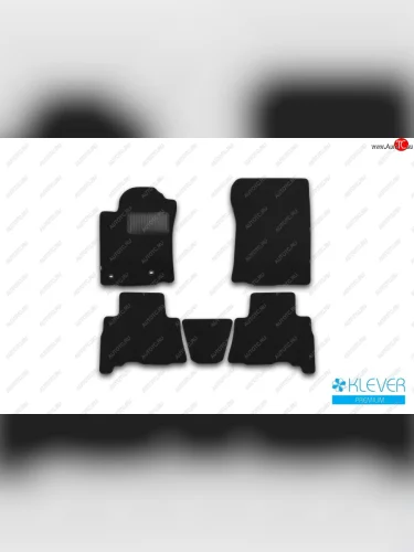 Коврики салона (текстиль) Klever Premium (Чёрные) Toyota Land Cruiser Prado  J150 (2013-2020) 1-ый рестайлинг, 2-ой рестайлинг