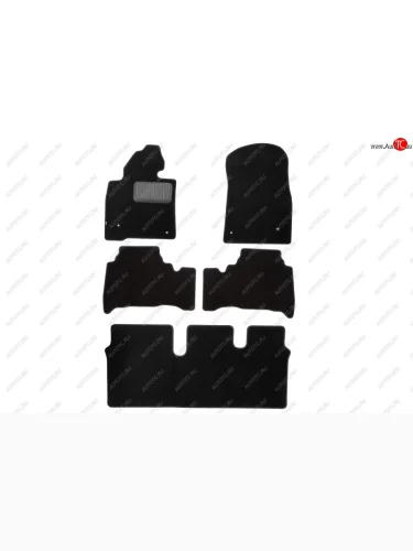 Коврики салона (текстиль) Klever Premium (Чёрные) Toyota Land Cruiser  200 (2007-2021) дорестайлинг, 1-ый рестайлинг, 2-ой рестайлинг