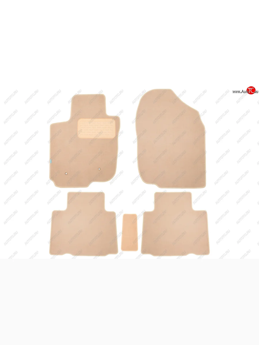Коврики салона (Long, текстиль) Klever Premium Toyota RAV4 XA30 5 дв. удлиненный 1-ый рестайлинг (2009-2010) (Бежевые)  в Керчи Республика Крым