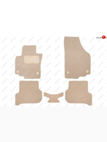 Коврики салона (текстиль) Klever Premium (Бежевые) Volkswagen Golf Plus ( 5,  6) (2004-2014)
