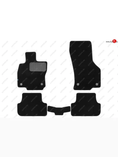 Коврики салона (текстиль) Klever Premium (Чёрные) Volkswagen Golf  7 Mk7 (2012-2020) хэтчбэк 5 дв. дорестайлинг, хэтчбэк 5 дв. рестайлинг