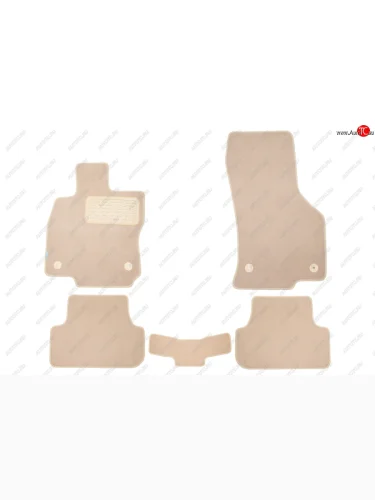 Коврики салона (текстиль) Klever Premium (Бежевые) Volkswagen Golf  7 Mk7 (2012-2020) хэтчбэк 5 дв. дорестайлинг, хэтчбэк 5 дв. рестайлинг