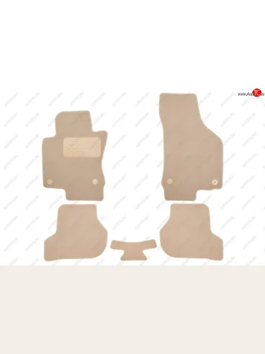Коврики салона (текстиль) Klever Premium (Бежевые) Volkswagen Jetta  A5 (2005-2011) седан