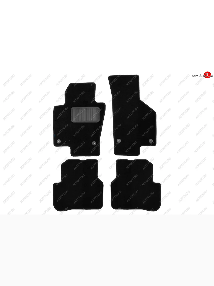 Коврики салона (текстиль) Klever Premium  Volkswagen Passat CC (2008-2012) дорестайлинг (Чёрные)  в Керчи Республика Крым