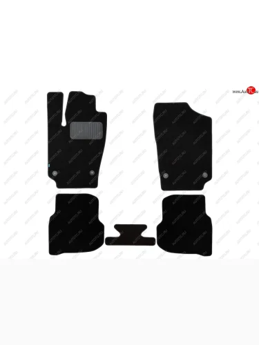Коврики салона (текстиль) Klever Premium (Чёрные) Volkswagen Polo Mk5 6R,6C,61 седан дорестайлинг (2009-2015)